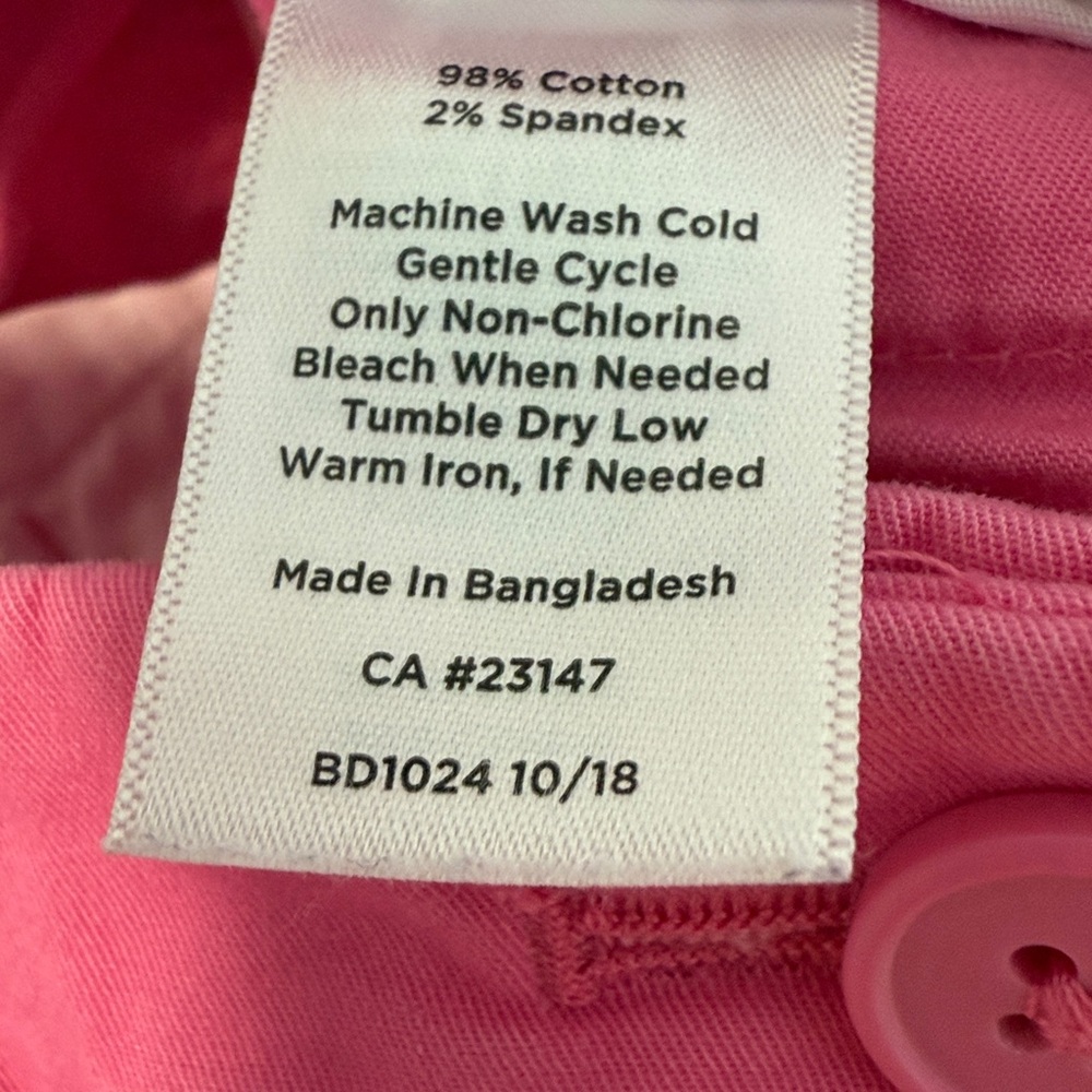 Talbots Bright Pink Ankle Jeans SZ6 - Picture 4 of 13